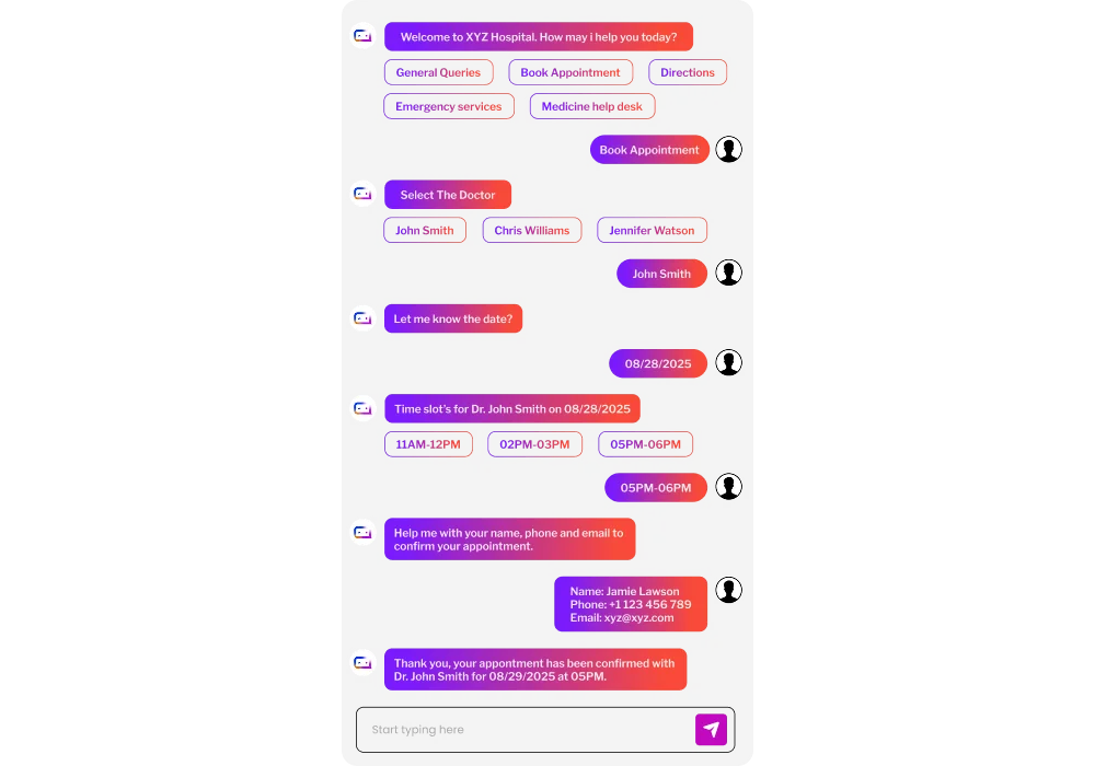 AI Appointment Booking Agent