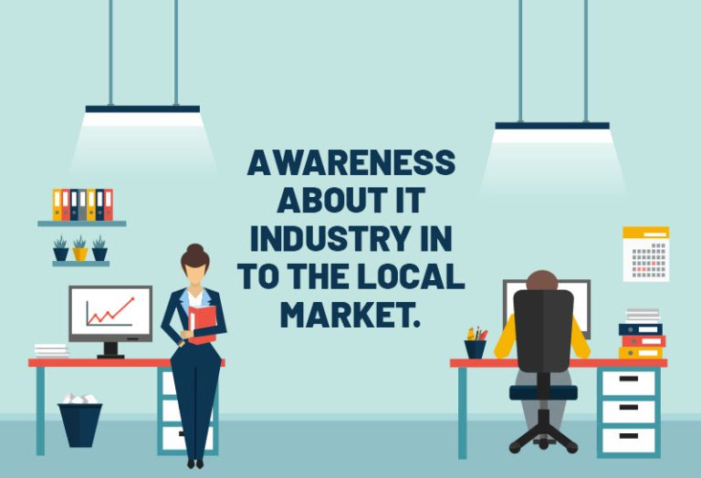 Awareness about IT industry in to the Local market.